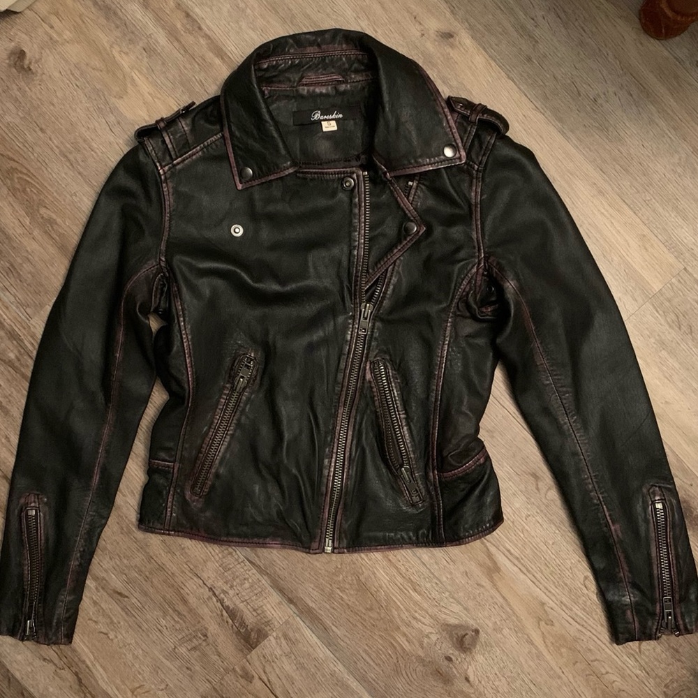 NWOT Bareskin 100% REAL lamb leather jacket